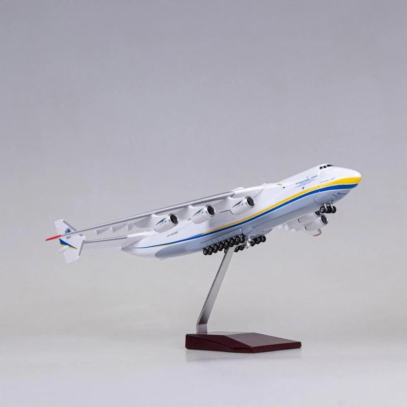 1:200 Antonov An-225 Aerolíneas de Transporte Modelo de Avión 42CM Resina Plástico Fundición a Presión Avión an225 Para Decoración de Hogar Oficina