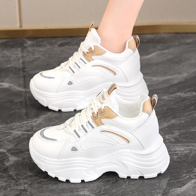 Women's 2024 Spring Dad Sneakers: Lightweight, Thick-Soled, Height-Boosting, Stylish Streetwear