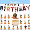 Themed Anime Naruto Birthday Party Ballon Banner Cake Topper Party Decoration