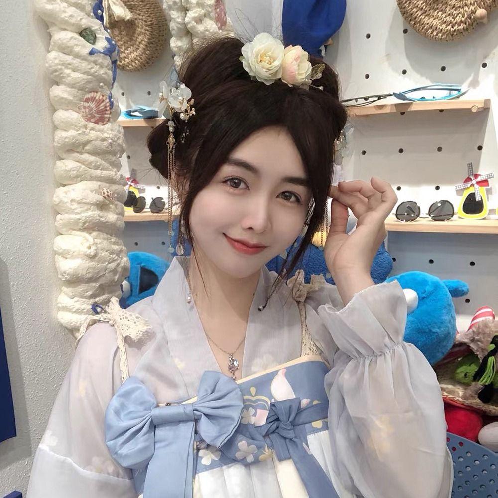 Chinese Style Flower Duckbill Clips Women Hair Clips Barrettes Korean Hairpins Bride Headdress