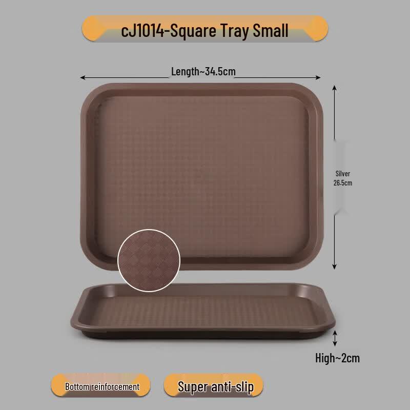 Rectangular Anti-Slip Silicone Rubber Serving Tray