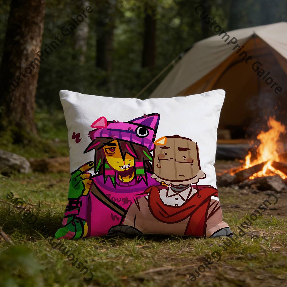 Skaterlight Infected Lampert Pillow Cover Polyester Square Cushion Case 45 cm Decorative for Home Couch Bed Car Decor