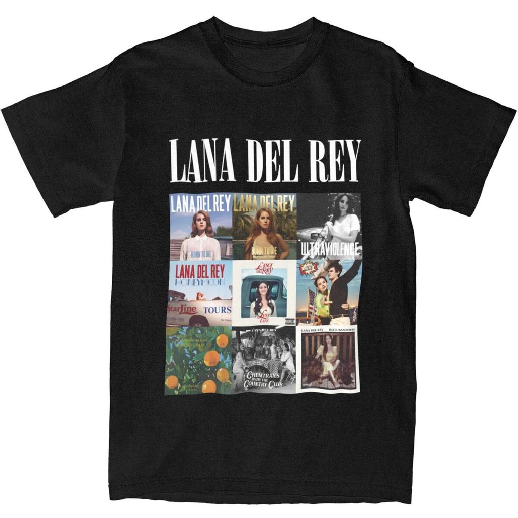 Lana Del Rey T Shirts Merch Unisex Women Pure Cotton Novelty Fashion Singer Tshirt Short Sleeve Clothes New Arrival