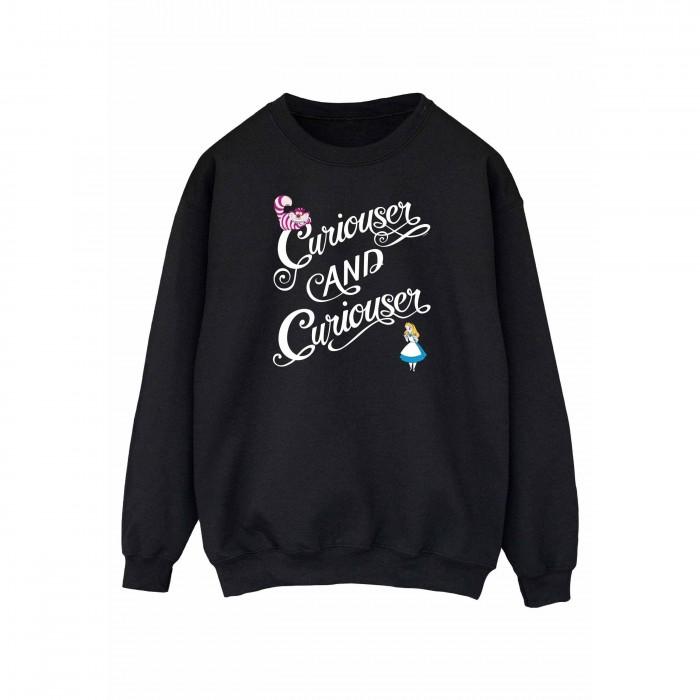 Alice In Wonderland Damen/Damen Curiouser Baumwoll-Sweatshirt