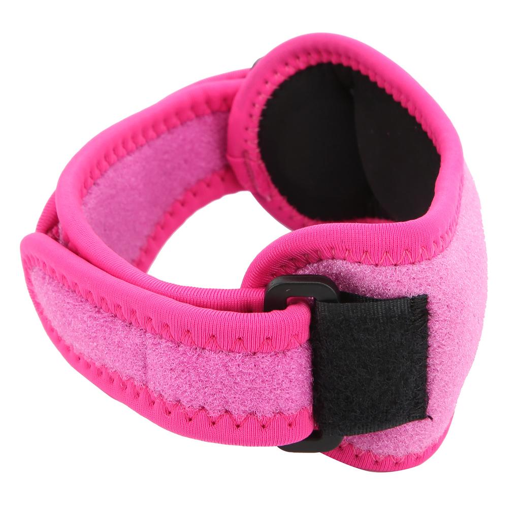 Kniebandage Verstellbar Patellasehne Knieunterstützung Gurt Polster für Laufen Outdoor-Sportarten Rosa