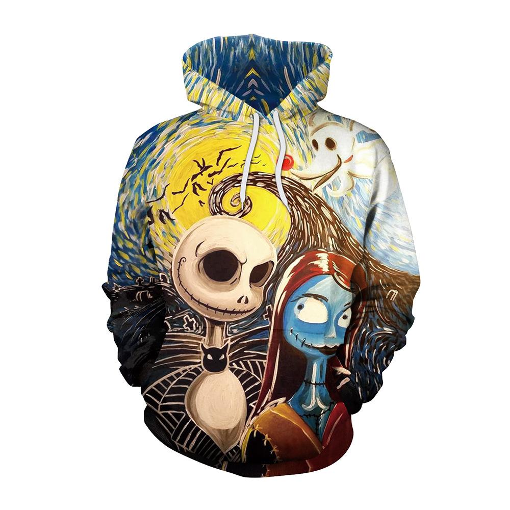 Autumn and winter new cartoon cartoon digital printing Halloween sweater