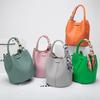 Eimer-Tasche, Handgehaltene Gemüsekorb-Tasche, Neue Echte Leder-Damenhandtasche, Hochwertige und Große Kapazität Single Shoulder Crossbody-Tasche