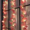 1pc Cherry Blossom String Lights Pink Cherry Copper Fairy Lights Battery Powered For Home Garden Bedroom Wedding Festival Decor
