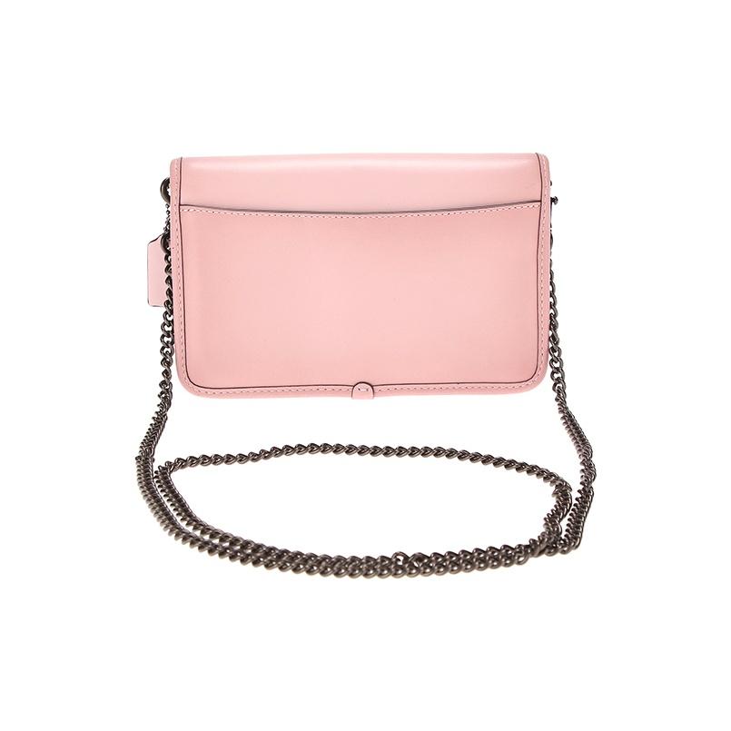 Coach Parker 19 Camellia Glossy Leather Crossbody Bag Women Bags Pink 89287-V5PTP