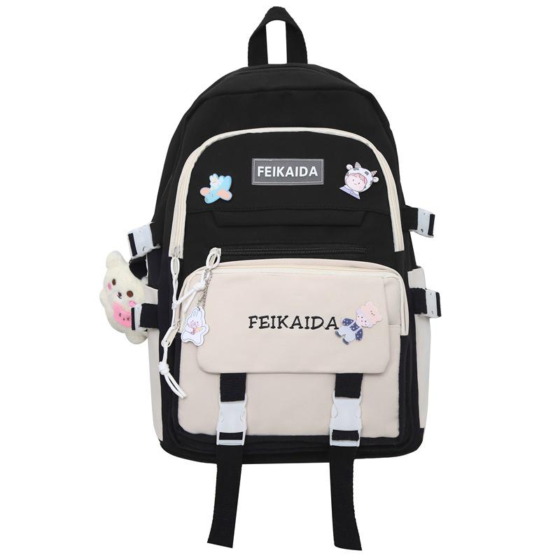 Cute Double Shoulder Backpack for Girls: Ideal for Elementary, Middle, and High School Students