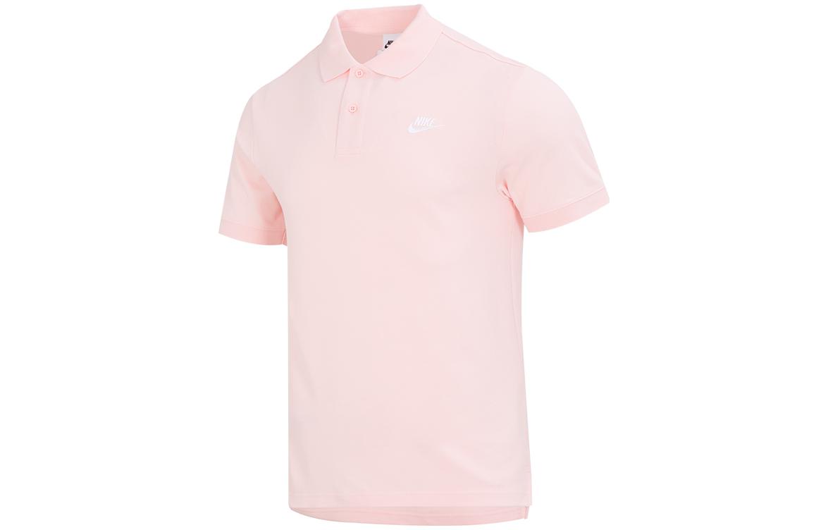 Nike Polo Shirts Men s Pink Polo Collar Moderate Straight Fit CJ4457-686 XXL