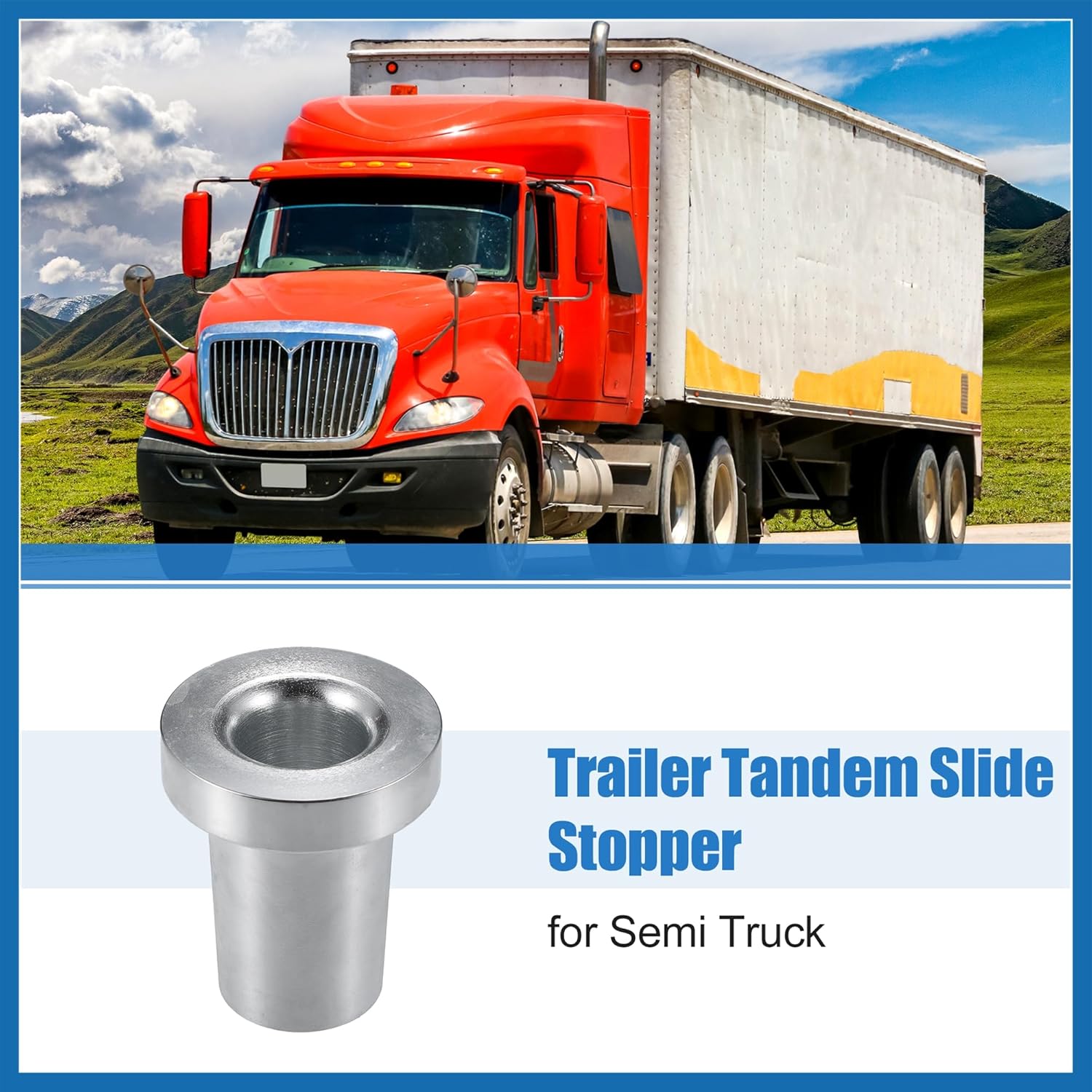 

Trailer Tandem Slide Stopper Slider Stopper Lock Pin Tool for Semi Truck Slider Stop Pin Tandem Pin to Adjust Axle Weight Metal Item Replacement