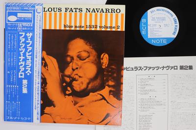 LP Record FATS NAVARRO  Fabulous Fats Navarro Volume 2 GXK8061BLP1531 BLUE NOTE 1978 Japan Obi Jazz Used
