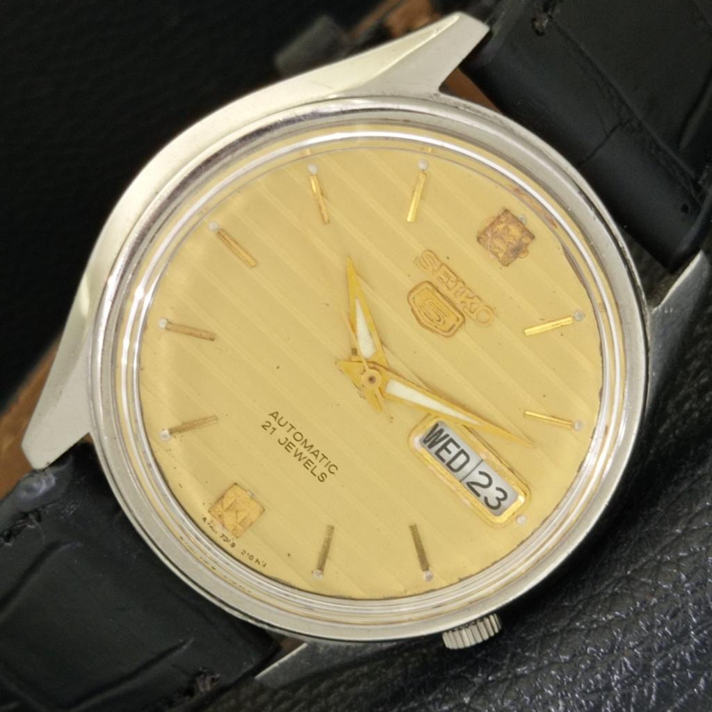 

АВТОМАТИЧЕСКИЕ ВИНТАЖНЫЕ ЧАСЫ SEIKO 5 7009A ЯПОНИЯ МУЖСКИЕ ОРИГИНАЛЬНЫЙ ЦИФЕРБЛАТ a500789-5 R154-a500789