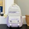Schoolbag Junior high school student schoolbag Japanese small fresh dopamine girl ins college style simple contrasting color backpack