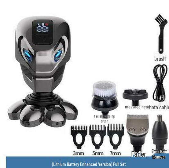 7D Multifunctional Washable Electric Shaver with Seven Heads