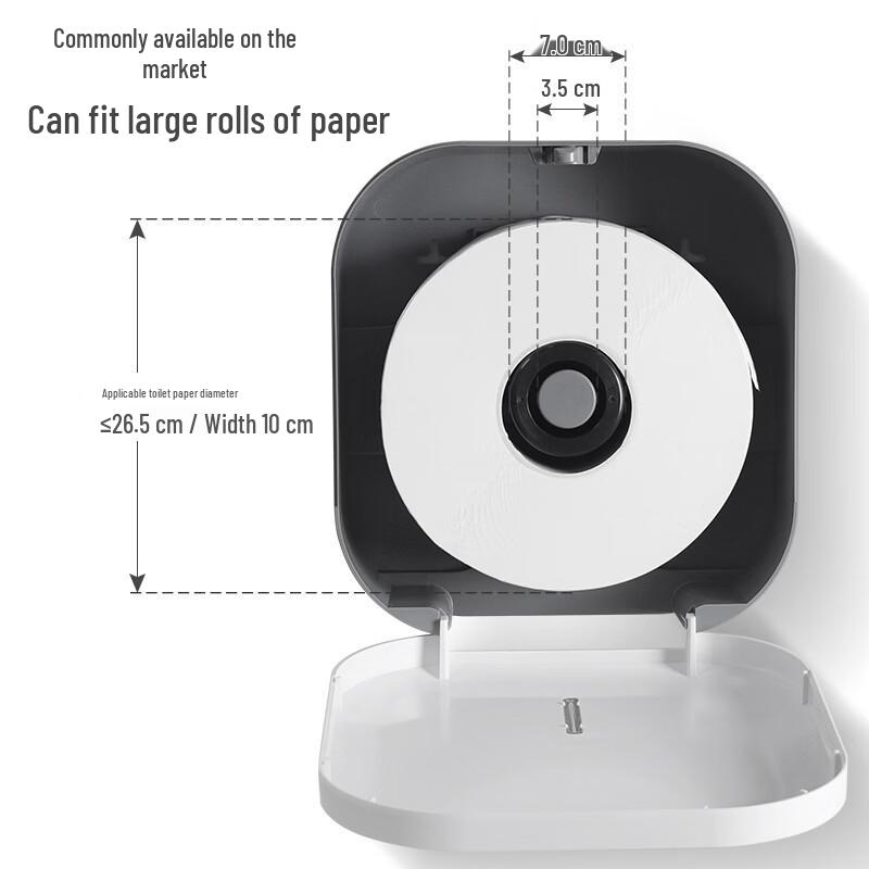 Wall-Mounted Large Capacity Tissue Dispenser