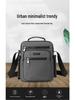 Men's Multi-Layer Business Crossbody Briefcase with Water Bottle Holder