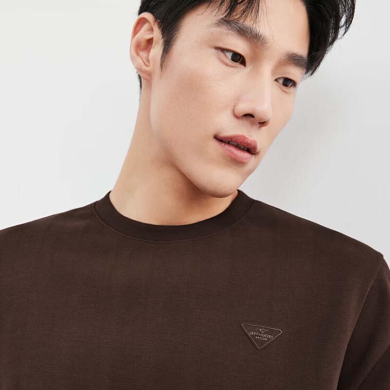 SEPTWOLVES Men's Crew Neck Warm Long Sleeve Sweatshirt