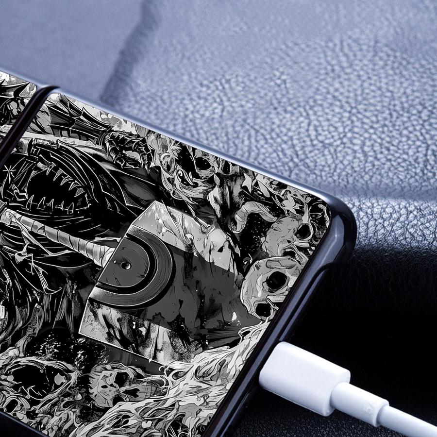 Berserk Comics Anime Cool Back Phone Cover Funda Case for Samsung Galaxy Flip3 Z Flip 7 6 5 4 3 Flip5 Flip7 FE Flip6 Flip4