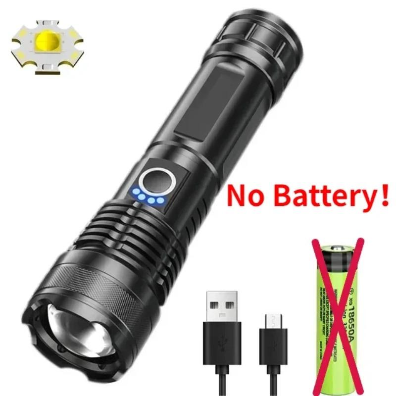 NEW 36 Cores XHP50 8000LM Rechargeable LED Flashlights Super Bright Flashlight Torch Powerful Lantern Camping Torch 26650