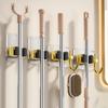 Mop Hook No Punching Drag Space Aluminum Fixed Hanger Acrylic Bathroom Toilet Storage Wall Hanging Type