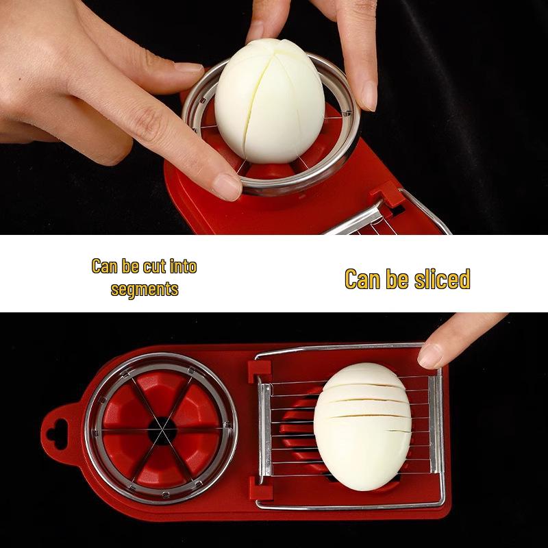 Free Shipping - Stainless Steel Multifunctional Egg Slicer & Divider