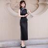 Black Sleeveless National Style New Chinese Suzhou Long Cheongsam Improved Young 1011 New Women's Premium Sense