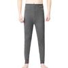 Men's Fleece-Lined Slim Fit Thermal Leggings - Winter Close-Fitting Cotton Wool Pants