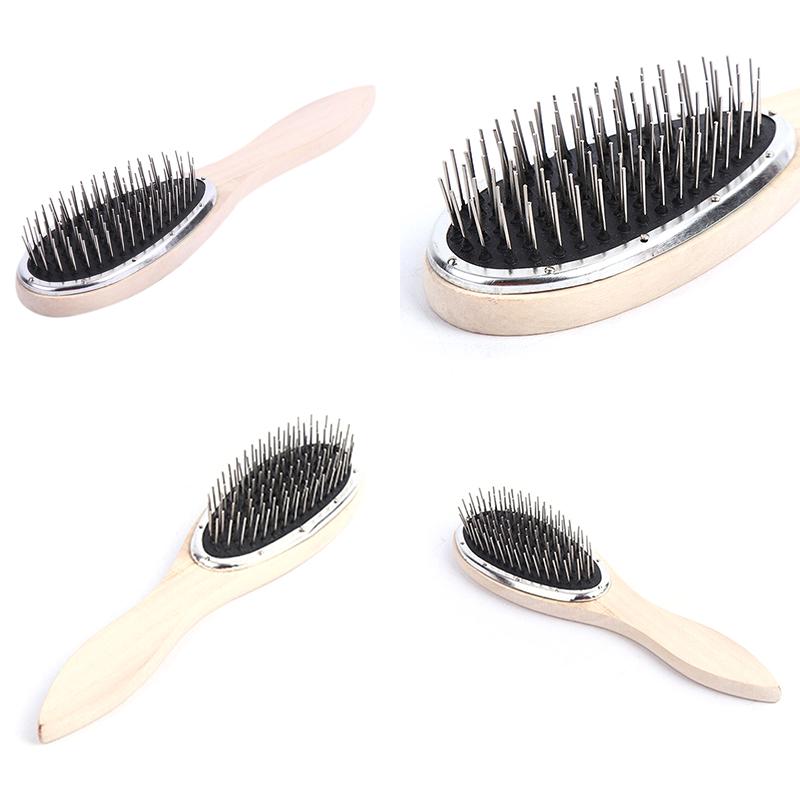 Steel Tooth Plastic Wood Comb Wig Hair Brush Anti-Static For Mannequin Head