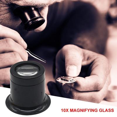 10X Monocular Glass Magnifier Watch Jewelry Repair Tools Portable Magnifying Glass Magnifier Loupe for Watch Jewelry