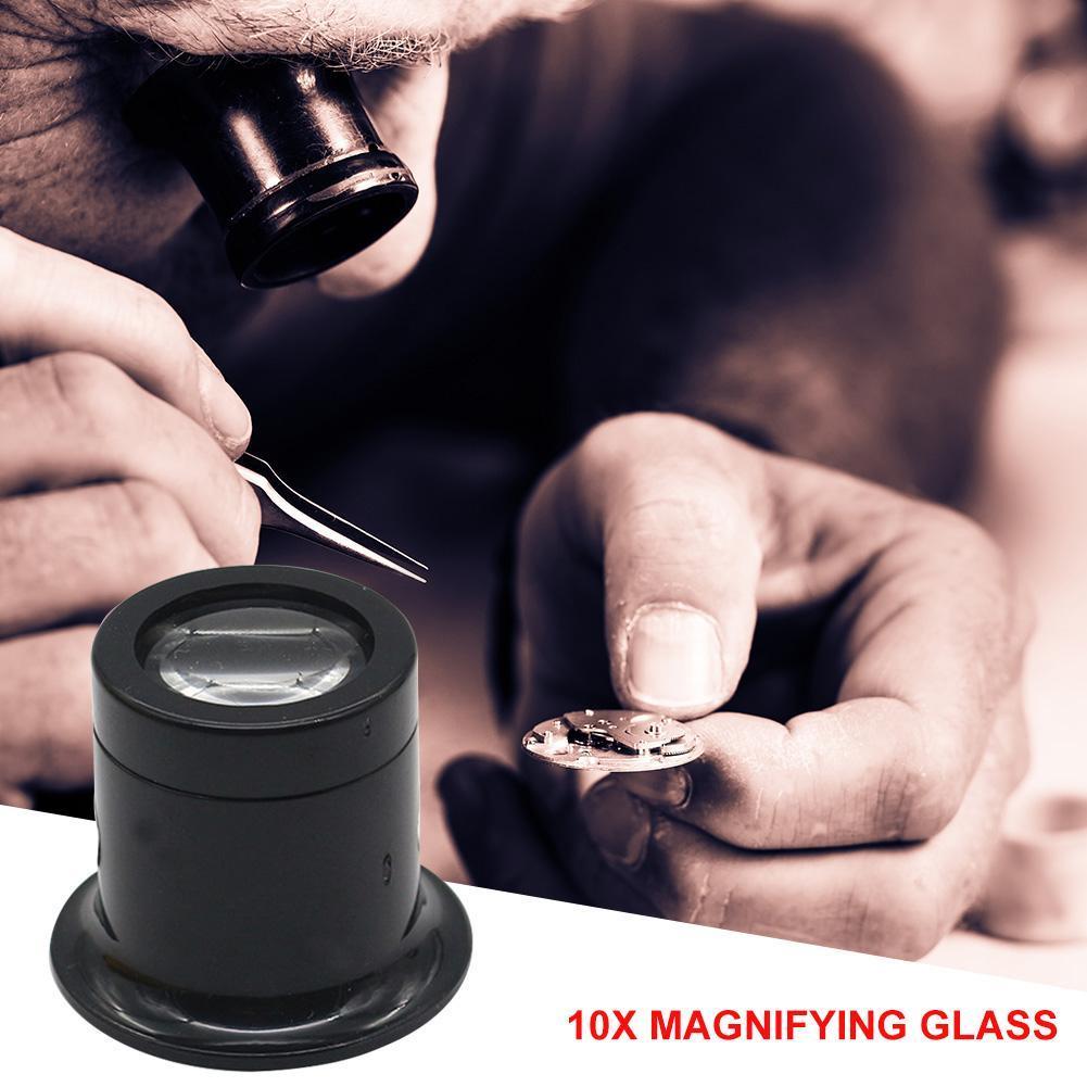 10X Monocular Glass Magnifier Watch Jewelry Repair Tools Portable Magnifying Glass Magnifier Loupe for Watch Jewelry