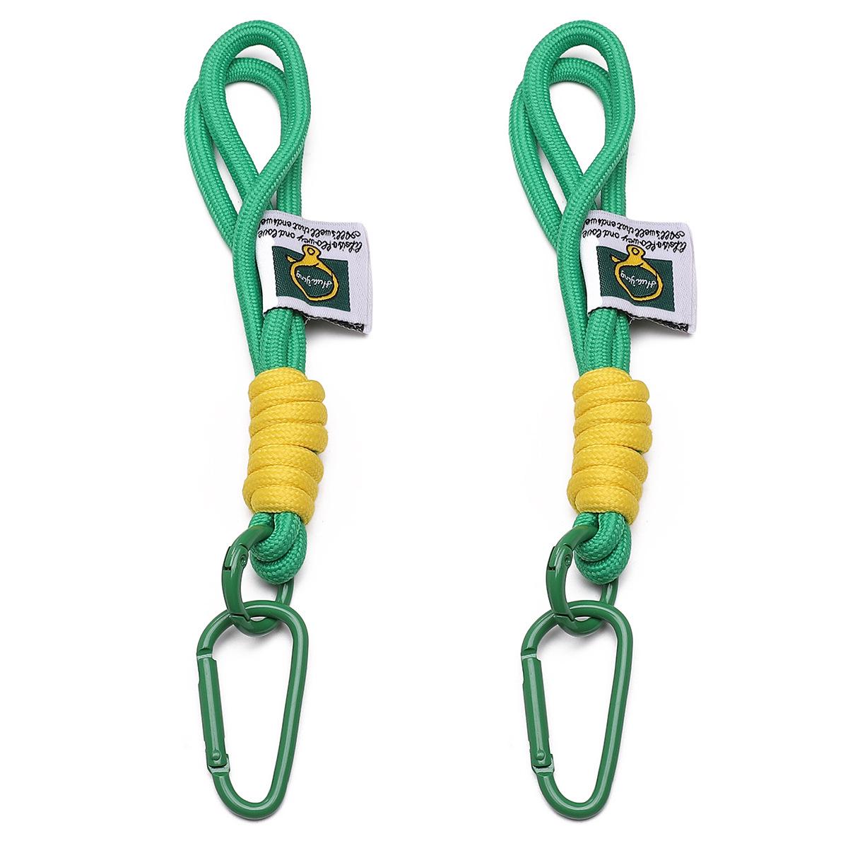 

Цветной брелок из сплава и плетеного нейлона с кольцом для ключей и пряжкой для рюкзака, 24x46 мм, аксессуар для бижутерии своими руками. 24x46mm Keyring, Total Length 19cm