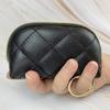 New large-capacity simple hand-held embroidered key coin purse women's fashion small bag zipper clutch women