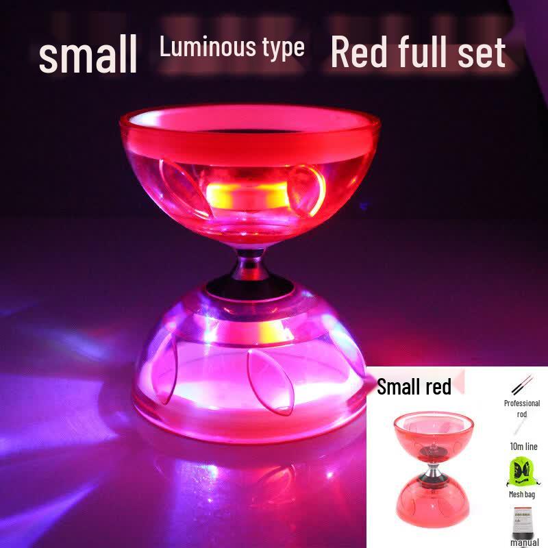 Short Cloud Triple Bearing Soft Rubber Diabolo