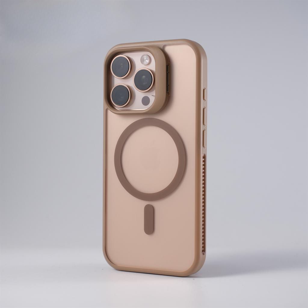 Applicable To IPhone16promax Skin sensing Heat Dissipation Magnetic Phone Case Apple 15 Lens Bracket Protection Case