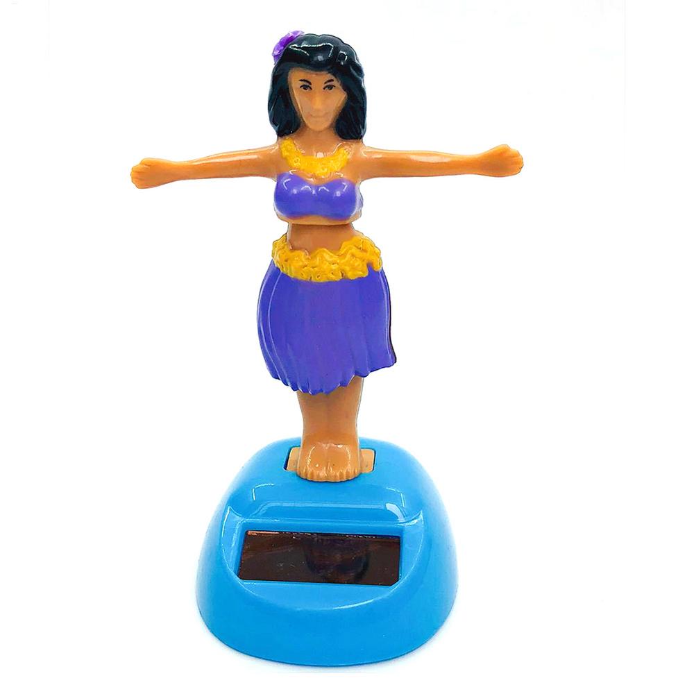 Car Decoration Dancing Doll Car Accessories Solar Power Toy Shaking Head Hawaii Swinging Animated Girl Car Ornament Car-styling