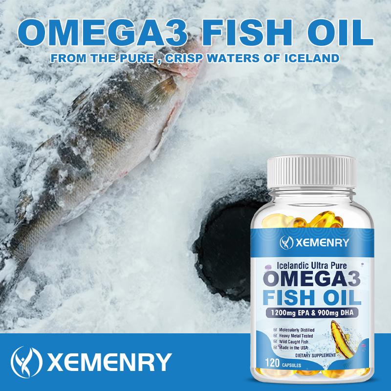 Omega 3 Fish Oil 4500mg - EPA, DHA - Heart, Brain, Skin & Joint Health