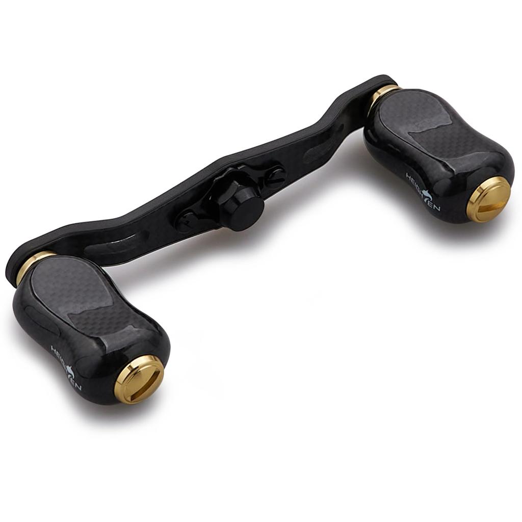 HEIGHTEN Reel Handle with 21mm Compatible with and Abu Garcia Baitcasting Gourd Series 85/95mm Knob, 1.5K Carbon, Shimano, Daiwa, Reels, (V2.0-85mm -