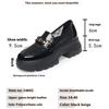 Summer Loafers for Women Thick-soled Hollow Mesh Women's Shoes Patent Leather British Style Small Leather Shoes Breathable Single Shoes