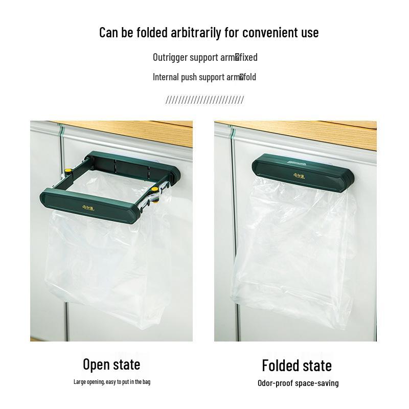 144/Box Wall-Mounted Folding Trash Can for Bathroom, Kitchen, and Desktop with Storage and Garbage Bags