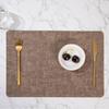 Nordic Minimalist Double-Sided Leather Placemat - Creative PU, Waterproof, Heat-Resistant.