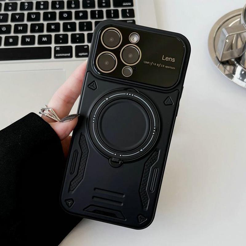 

Роскошная гибридная прочная броня для магнитного чехла Magsafe для iPhone 15 14 13 12 11 Pro Max Plus Беспроводное зарядное устройство 360 ° Крышка кронштейна