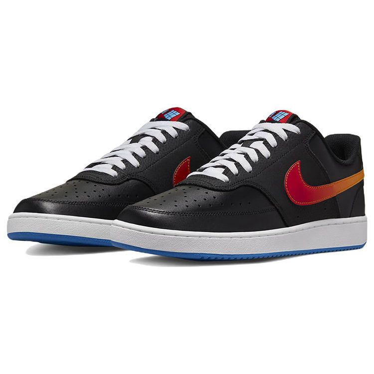 Nike Court Vision Low Black Gradient University Red University Gold Men's Lifestyle Shoes DQ7630-001