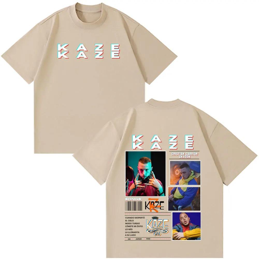 2026 Rapper Kaze R New Fashion Album Print T-shirt Men Women Casual T-shirt Short-sleeved Cotton Hip-hop Punk Oversized T-shirts Tops