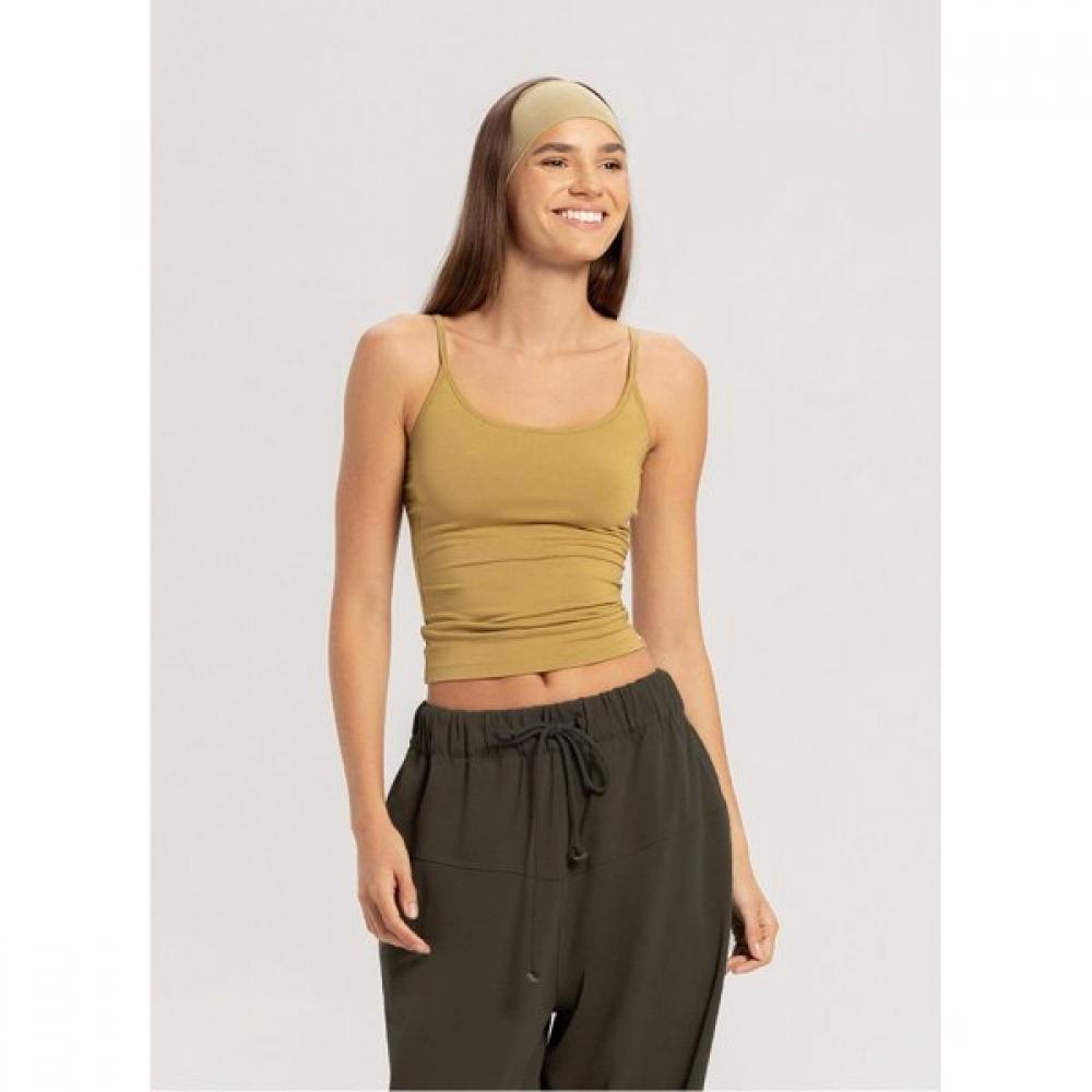 Budhi Mudra Fennel Seed Carrie Tank Top B61002att10 G45 Fennel Seed/XS