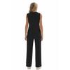 Ladies' Casual Temperament V-neck Casual Top Wide Leg Pants Two-piece Set