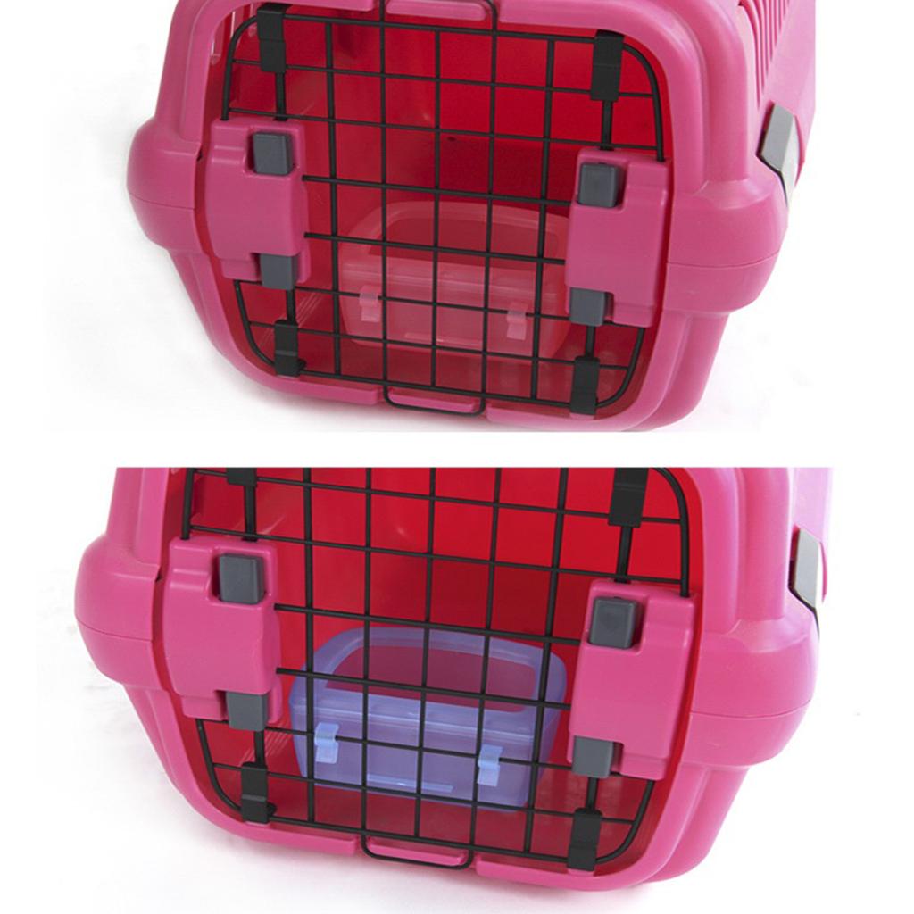 Spillproof Hanging Pet Water Bowl For Small Dog Secure Hook Design Plastic Water Feeder Easy To Clean Crate Waterer 2PCS