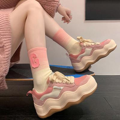 Women New Fashion Sneakers Autumn Casual Brand Shoes Woman Thick Soled Canvas Platform Designer Women Light Flat Versatile Shoes
