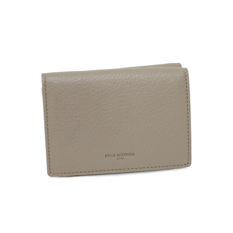 

[Pelle Morvida] trifold wallet Greige x white PM-BA619-GRWH